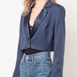 Fleur Du Mal Silk Blazer